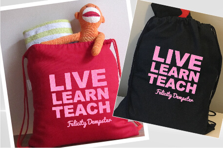  Teachers Live Learn Pink Glitter Vinyl 